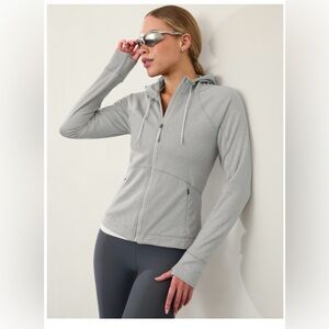 NWOT Athleta Unstoppable Fleece lined full zip jacket with front pockets
Size: S